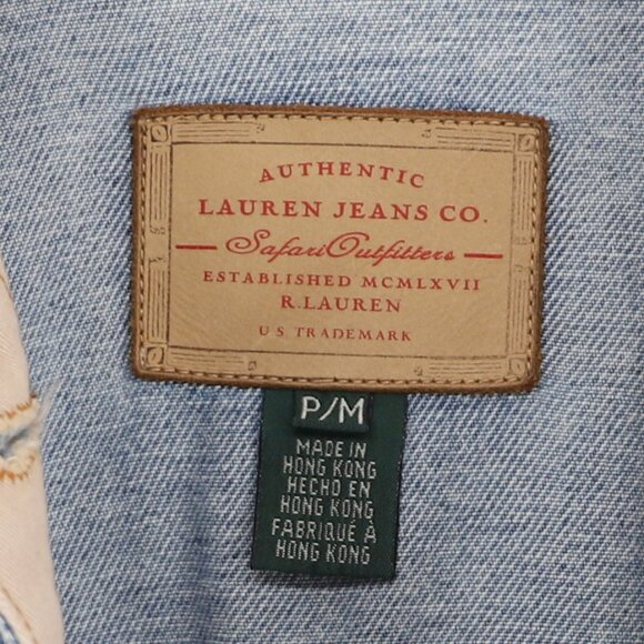 Upcycled Denim Barn Jacket Deer Camo Embellished Vintage Ralph Lauren - Picture 10 of 10